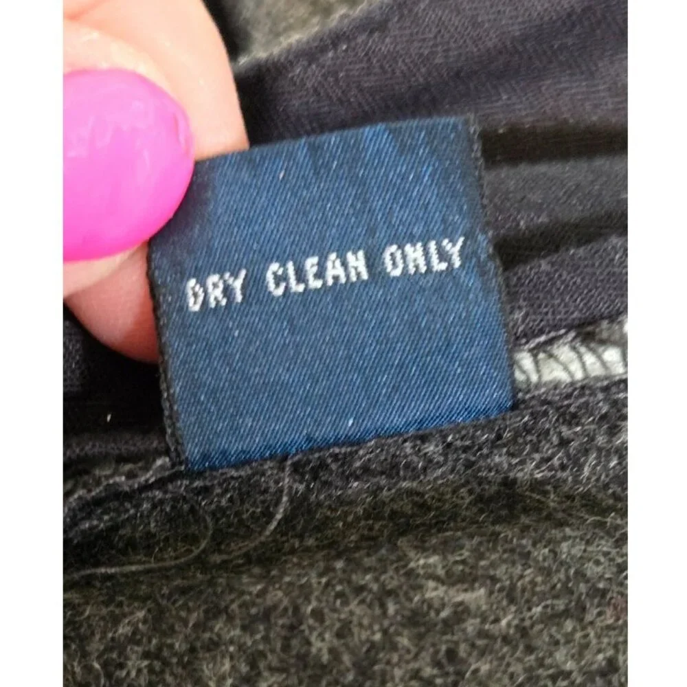 Polo by Ralph Lauren Size 34/32 Men's Dress Pants Wool Flannel Dark Gray - Picture 5 of 8